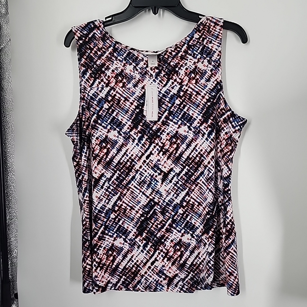 New Size Medium Christopher & Banks Wrinkle Resistant Tank Top Shirt Top